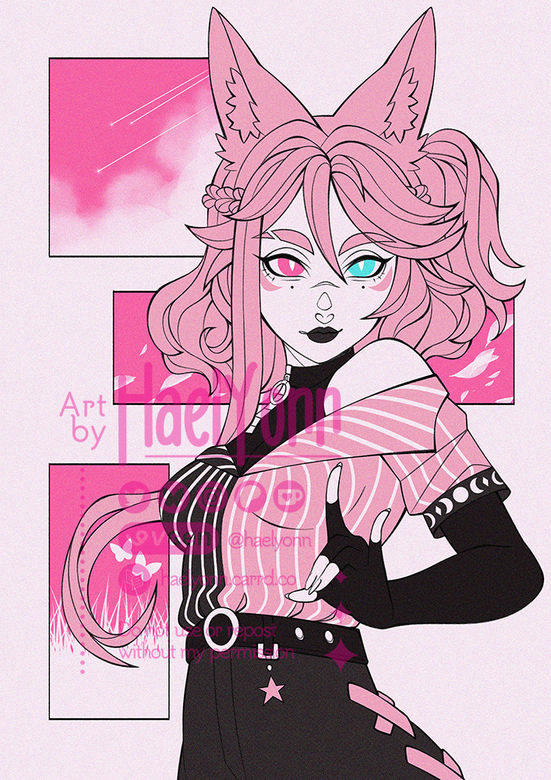 Monochrome Bust-Up Sheet