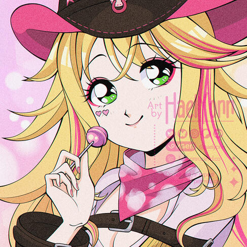 90s Anime Lollipop YCH