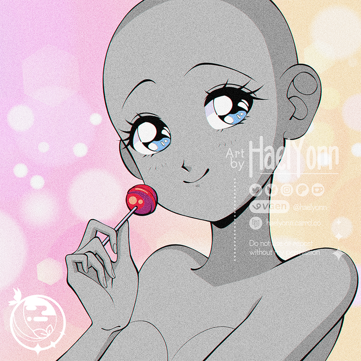 90s Anime Lollipop YCH